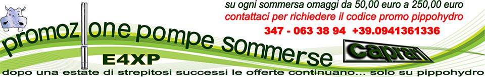 promozione offerta pompe caprari