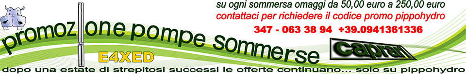 promozione offerta pompe caprari