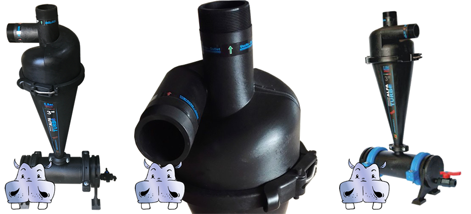  alfa turbo 3" filtro plastica alfa separatore di sabbia idrociclone 
