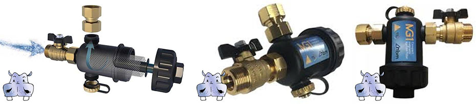 filtro magnetico defangatore  per caldaia acciaio inox aisi 304