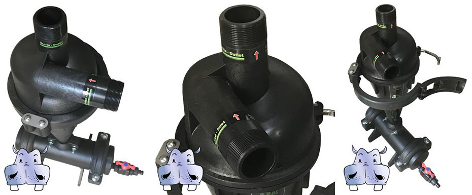 sand separator alfa turbo 2" filtro separatore di sabbia idrociclone plastica alfa