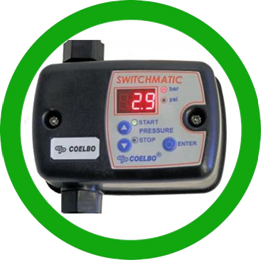 interruttore elettronico per elettropompe - coelbo SwitchMatic pressostato elettronico - Pressostato Elettronico da 0,5 a 8 bar - Interruttore a pressione per acqua 230 V, pompa