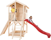 casetta in legno grezzo bimbi ALIDA